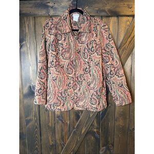 Vintage Bonworth Woven Tapestry Paisley Blazer Jacket